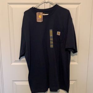 Two Carhartt XL pocket tees